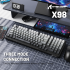 ATTACK SHARK X98 Tri-Mode Wireless Mechanical Keyboard Moonlit Night